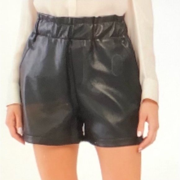 Bagatelle dark grey faux leather shorts, size XS, NWT - Picture 6 of 7
